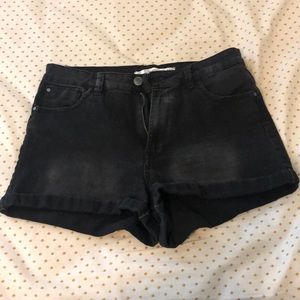 High waisted black Lft brand jean shorts
